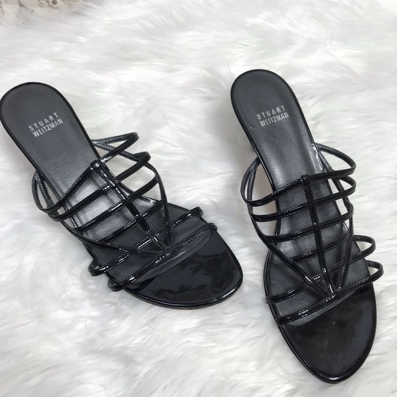 Stuart Weitzman Shoes - Stuart Weitzman Black Patent Sandals